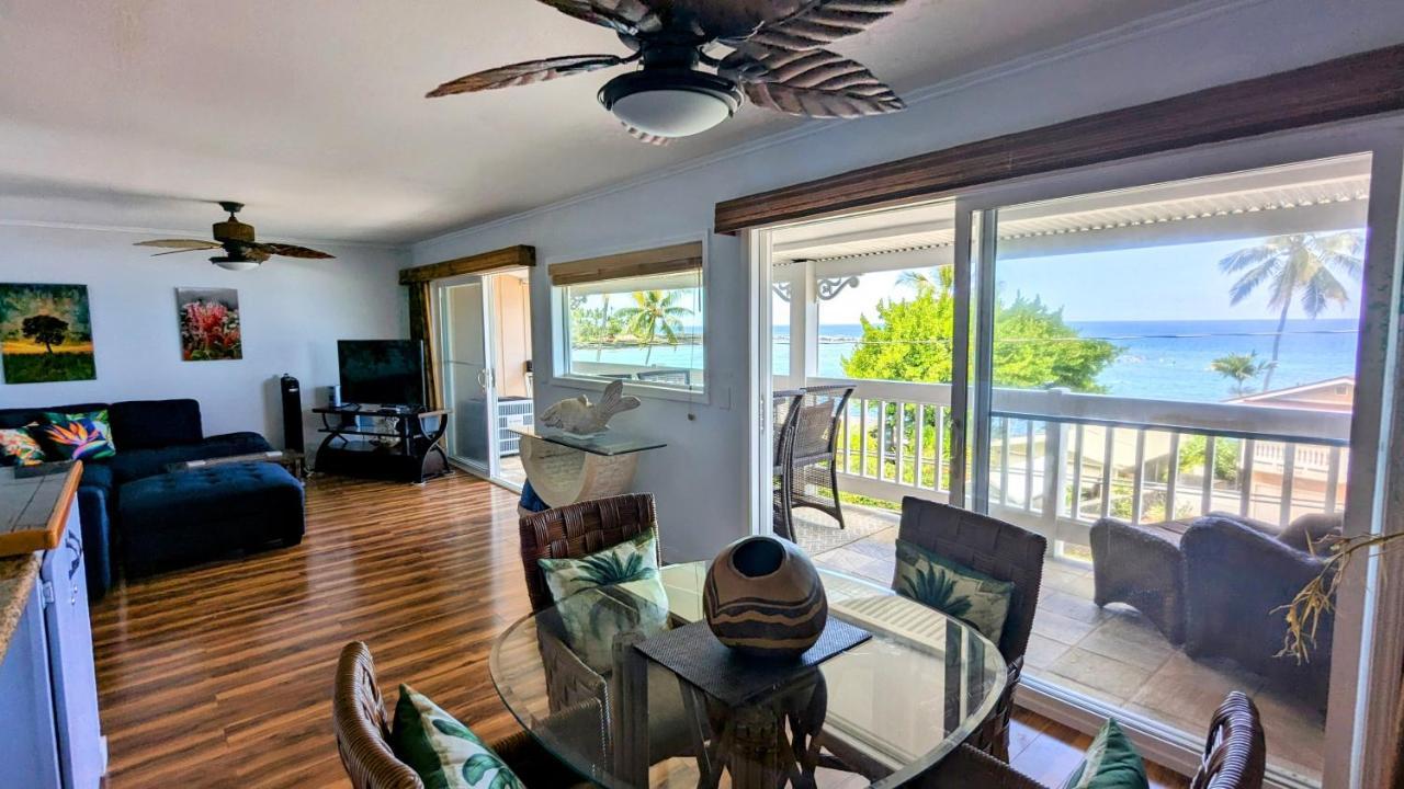 Seaspray Oceanview Apartment Кайлуа Кона Екстериор снимка